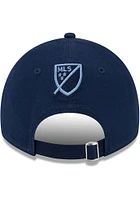 New Era Sporting Kansas City Navy Blue 2023 MLS Kick Off JR 9TWENTY Youth Adjustable Hat