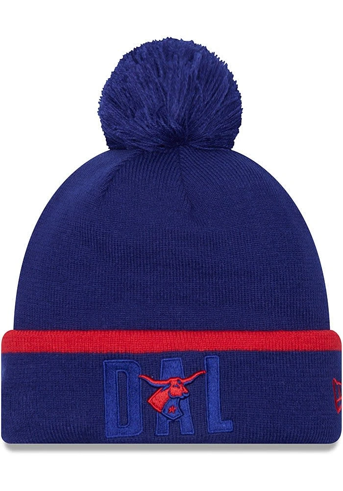 New Era FC Dallas Red 2023 MLS Kick Off Cuff Pom Mens Knit Hat