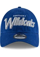 New Era Kentucky Wildcats Retro Script 9TWENTY Adjustable Hat - Blue