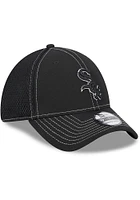 New Era Chicago White Sox Mens Black Pop Team Neo 39THIRTY Flex Hat