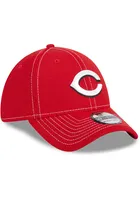 New Era Cincinnati Reds Mens Red Team Classic 39THIRTY Flex Hat