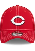 New Era Cincinnati Reds Mens Red Team Classic 39THIRTY Flex Hat