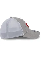 New Era Cincinnati Reds Mens Grey Heathered Neo 39THIRTY Flex Hat