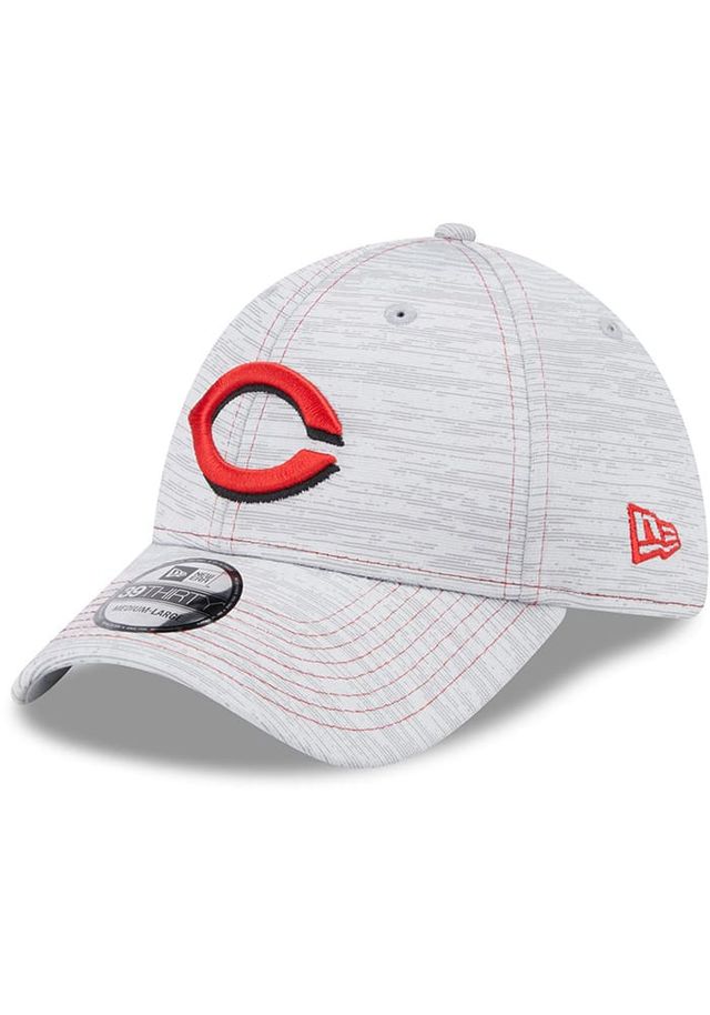 New Era Cincinnati Reds Mens Grey Speed 39THIRTY Flex Hat