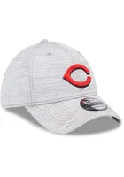 New Era Cincinnati Reds Mens Grey Speed 39THIRTY Flex Hat