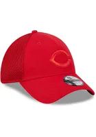 New Era Cincinnati Reds Mens Red Tonal Team Neo 39THIRTY Flex Hat