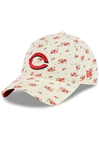 New Era Cincinnati Reds White Bloom 9TWENTY Womens Adjustable Hat