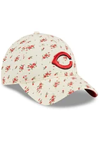 New Era Cincinnati Reds White Bloom 9TWENTY Womens Adjustable Hat