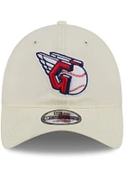 New Era Cleveland Guardians Core Classic 2.0 9TWENTY Adjustable Hat - White