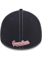 New Era Cleveland Guardians Mens Navy Blue Team Classic 39THIRTY Flex Hat