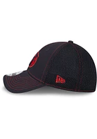 New Era Cleveland Guardians Mens Navy Blue Pop Team Neo 39THIRTY Flex Hat