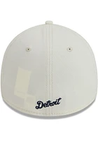 New Era Detroit Tigers Mens White Classic 39THIRTY Flex Hat