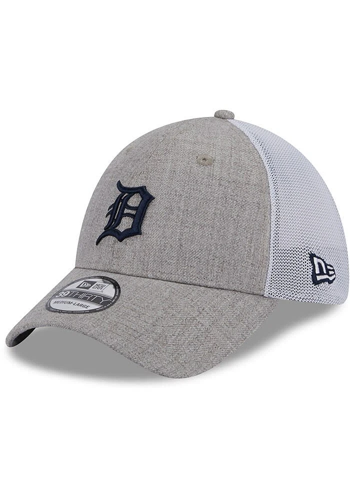 New Era Detroit Tigers Mens Grey Heathered Neo 39THIRTY Flex Hat