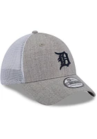 New Era Detroit Tigers Mens Grey Heathered Neo 39THIRTY Flex Hat