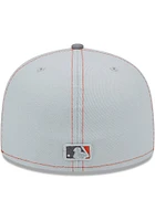 New Era Detroit Tigers Mens Grey Gray Pop 59FIFTY Fitted Hat