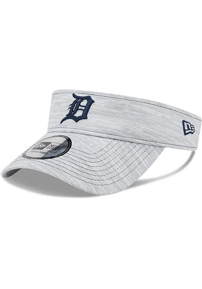 New Era Detroit Tigers Mens Grey Perf Adjustable Visor