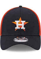 New Era Houston Astros Mens Navy Blue Shadow Neo 39THIRTY Flex Hat