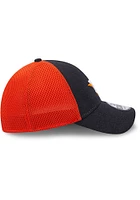 New Era Houston Astros Mens Navy Blue Shadow Neo 39THIRTY Flex Hat