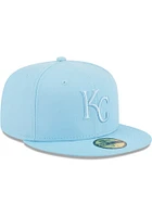New Era Kansas City Royals Mens Light Blue Color Pack 59FIFTY Fitted Hat