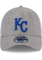 New Era Kansas City Royals Mens Grey Heathered Neo 39THIRTY Flex Hat