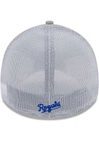 New Era Kansas City Royals Mens Grey Heathered Neo 39THIRTY Flex Hat