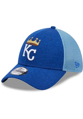 New Era Kansas City Royals Mens Blue Shadow Neo 39THIRTY Flex Hat
