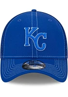 New Era Kansas City Royals Mens Blue Pop Team Neo 39THIRTY Flex Hat