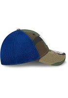 New Era Kansas City Royals Mens Blue Woodland Team Neo 39THIRTY Flex Hat