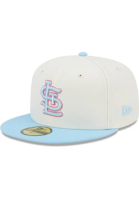 New Era St Louis Cardinals Mens White 2T Color Pack 59FIFTY Sport Fitted Hat