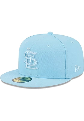 New Era St Louis Cardinals Mens Light Blue Color Pack 59FIFTY Sport Fitted Hat