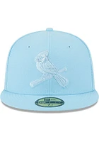 New Era St Louis Cardinals Mens Light Blue Color Pack 59FIFTY Fitted Hat