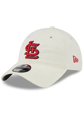 New Era St Louis Cardinals Core Classic 2.0 9TWENTY Premium Adjustable Hat - White