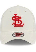 New Era St Louis Cardinals Mens White Classic 39THIRTY Flex Hat