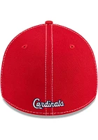 New Era St Louis Cardinals Mens Red Team Classic 39THIRTY Refined Flex Hat