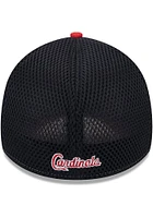 New Era St Louis Cardinals Mens Red Shadow Neo 39THIRTY Flex Hat
