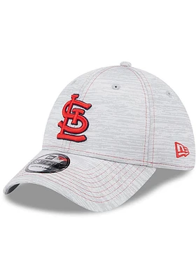 New Era St Louis Cardinals Mens Grey Speed 39THIRTY Enhanced Flex Hat
