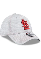 New Era St Louis Cardinals Mens Grey Speed 39THIRTY Enhanced Flex Hat