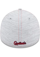 New Era St Louis Cardinals Mens Grey Speed 39THIRTY Enhanced Flex Hat