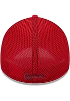 New Era St Louis Cardinals Mens Red Pop Team Neo 39THIRTY Flex Hat