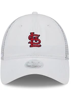 New Era St Louis Cardinals White Mini 9TWENTY Womens Adjustable Hat