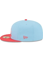 New Era St Louis Cardinals Mens Light Blue 2T Color Pack 59FIFTY Fitted Hat