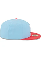 New Era Texas Rangers Mens Light Blue 2T Color Pack 59FIFTY Fitted Hat