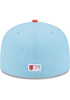 New Era Texas Rangers Mens Light Blue 2T Color Pack 59FIFTY Fitted Hat