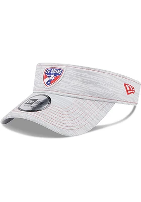 New Era FC Dallas Mens Grey Perf Adjustable Visor