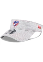 New Era FC Dallas Mens Grey Perf Adjustable Visor