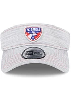New Era FC Dallas Mens Grey Perf Adjustable Visor