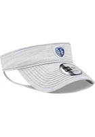 New Era Sporting Kansas City Mens Grey Perf Adjustable Visor