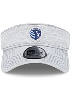New Era Sporting Kansas City Mens Grey Perf Adjustable Visor