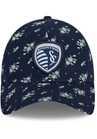 New Era Sporting Kansas City Blue Bloom 9TWENTY Womens Adjustable Hat