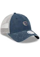 New Era Sporting Kansas City Navy Blue Micro 9TWENTY Womens Adjustable Hat